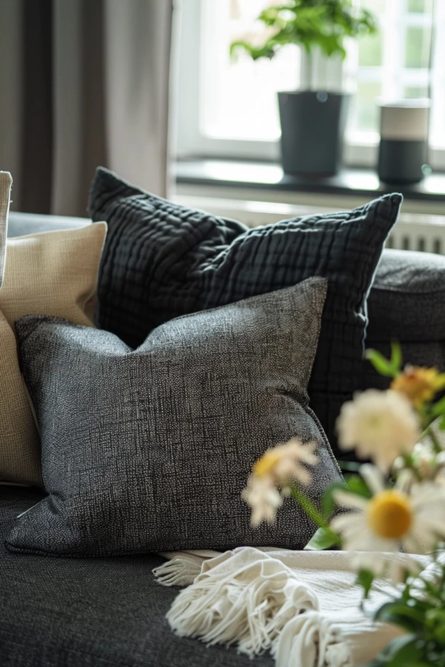 What Colors Go With Charcoal Grey Couch?
