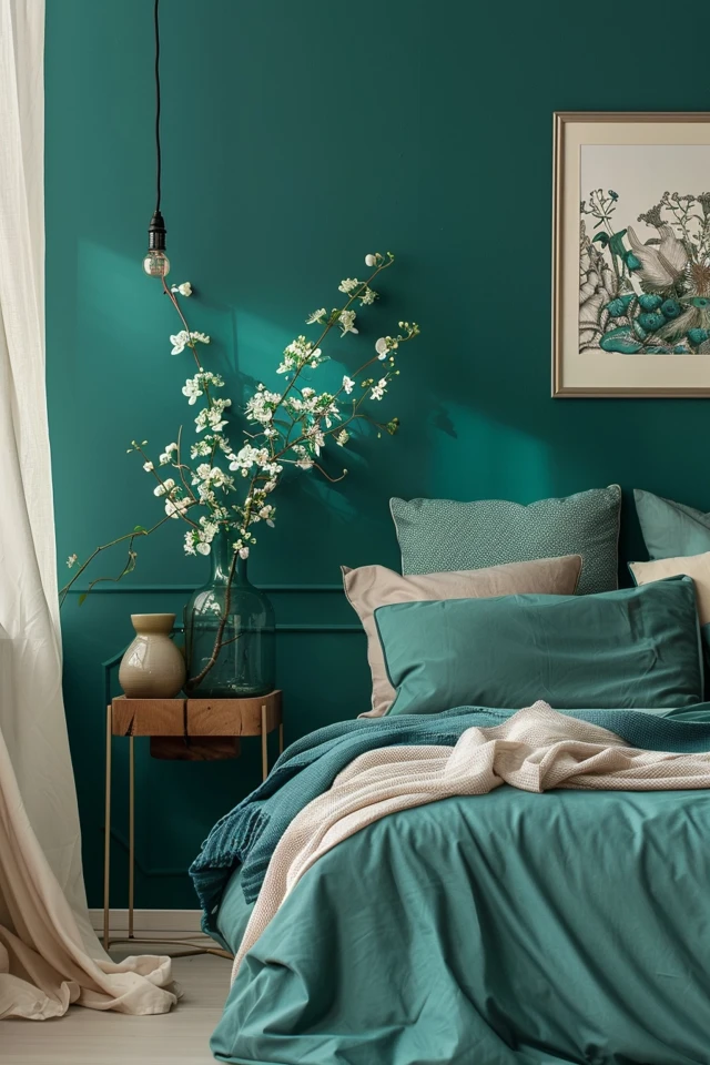 How to Style a Teal Bedroom - photo 2