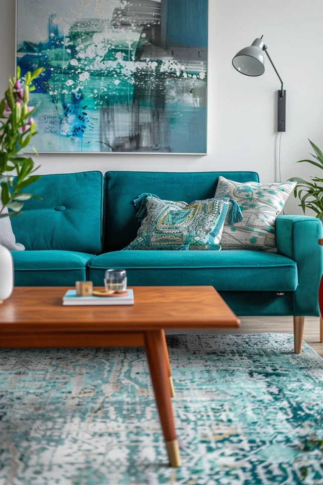 Teal and Grey Living Room Ideas for a Chic Home