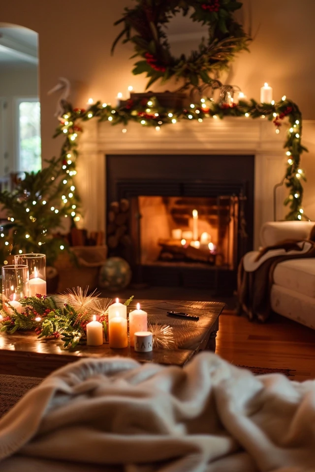 Magical and Cozy Fireplace Christmas Decorations