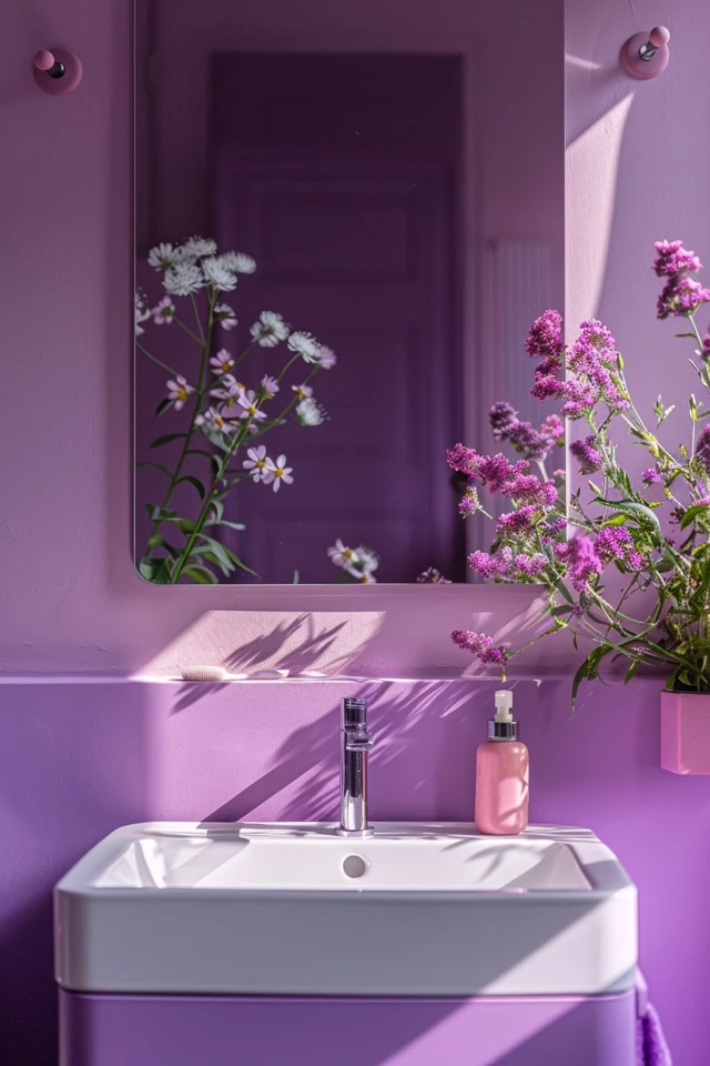 Incorporating Purple Bathroom Decor Ideas