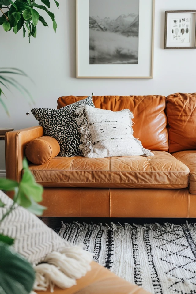 Camel Couch Living Room Decor Tips & Styles