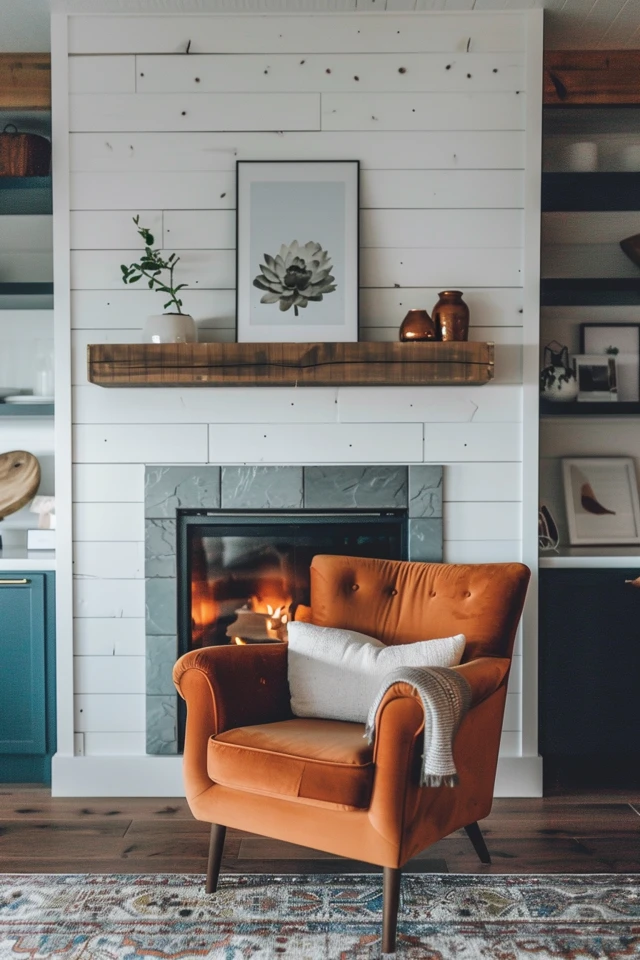 Modern Shiplap Fireplace Designs for a Contemporary Look