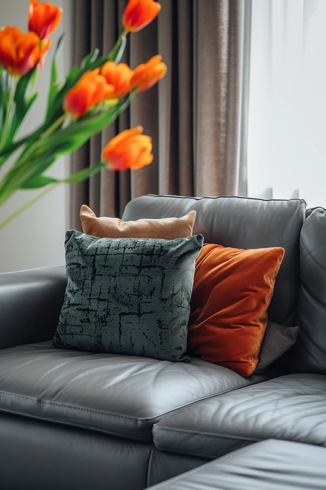 Chic Grey Leather Sofa Decor Tips for Modern Homes