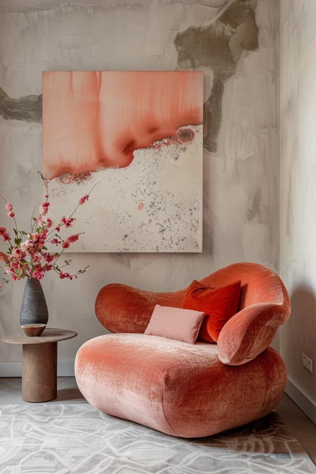 Alluring Wall Art Gallery With a Touch of Curvature