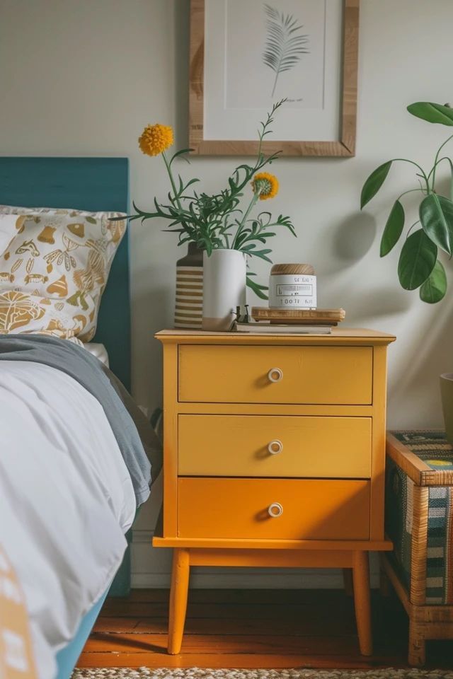 Revamped White Nightstands with Updated Hardware