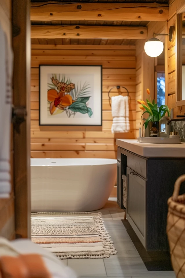 Rustic Charm: Log Home Bathroom Ideas Unveiled