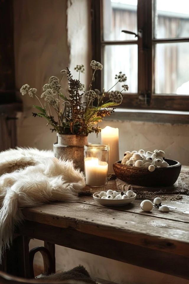 Add a Touch of Natural Elements for Winter Kitchen Decor