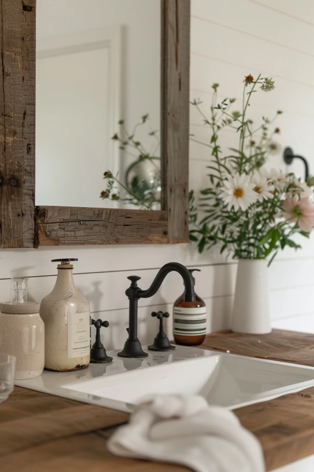 What Are The Key Elements Of A Farmhouse Half Bath?