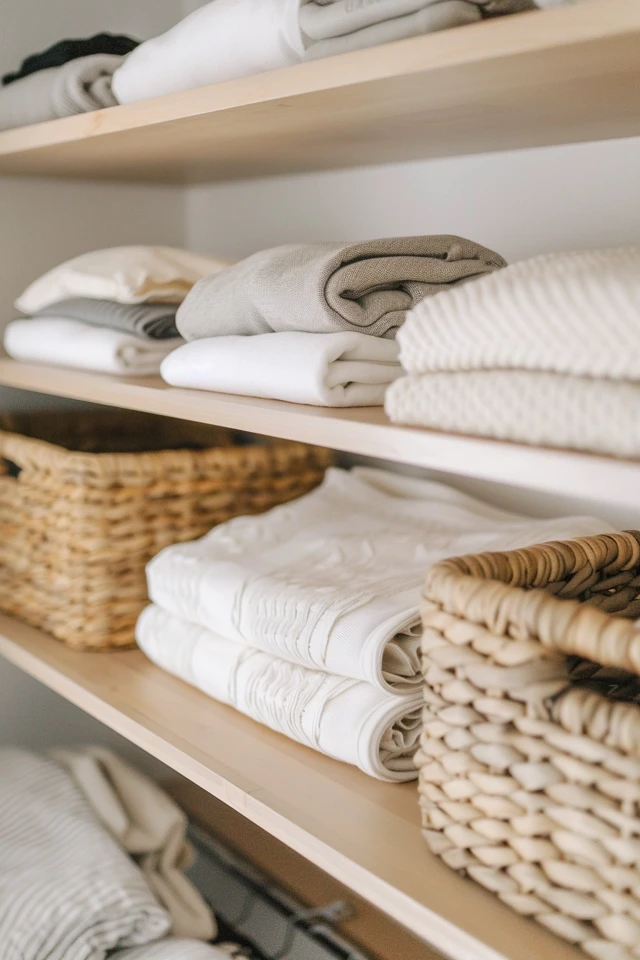 Push one clothing rod into the corner