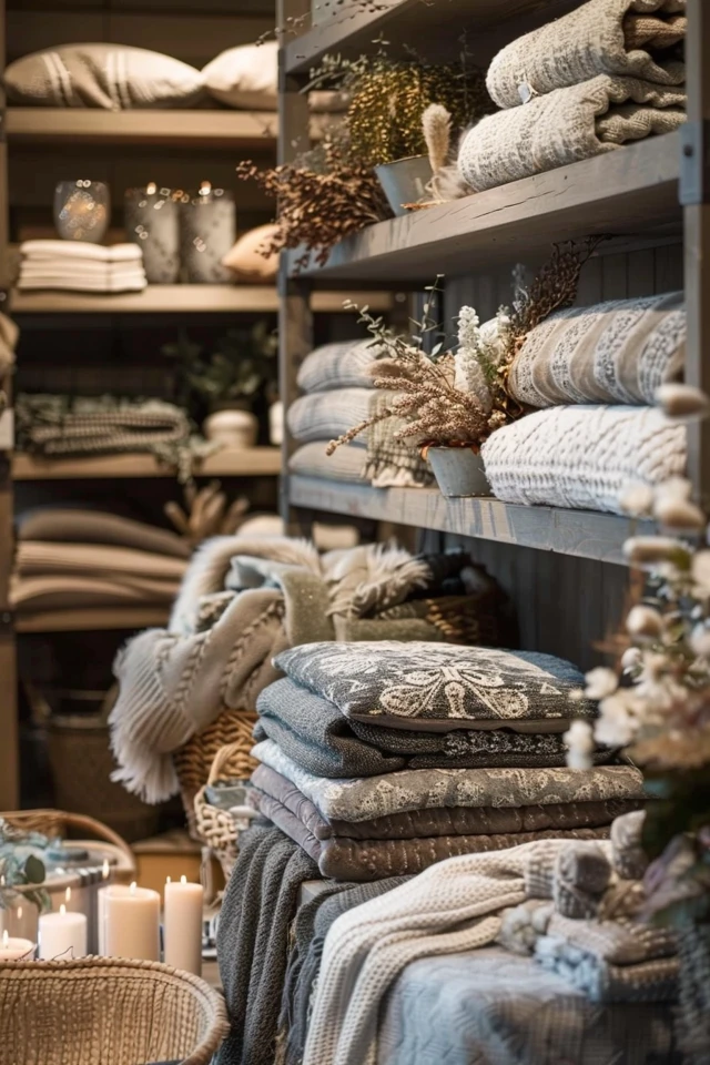 Tips for Styling Winter Shelves