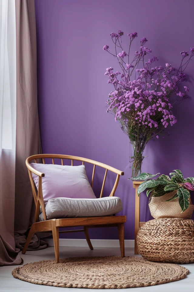 Purple Wall Art and DIY Projects