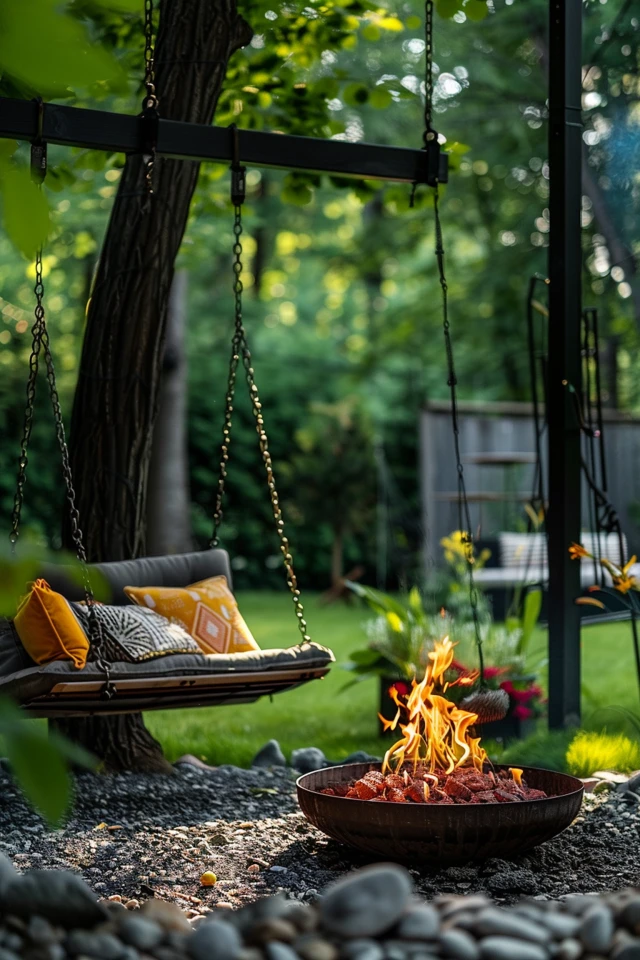 Design Inspiration for Fire Pit Swings