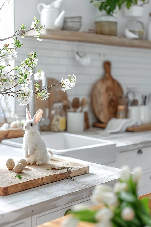 Simple Easter Vignettes and Decor Displays