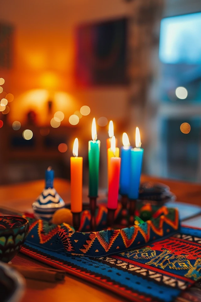 Made-to-Order Kwanzaa Felt Ball Garland