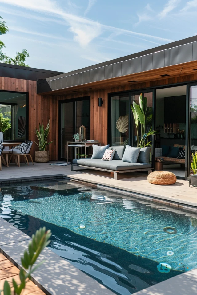 Incorporating Design Elements for Modern Small Pools