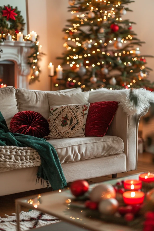 Transform Your Sofa with Festive Christmas Decor