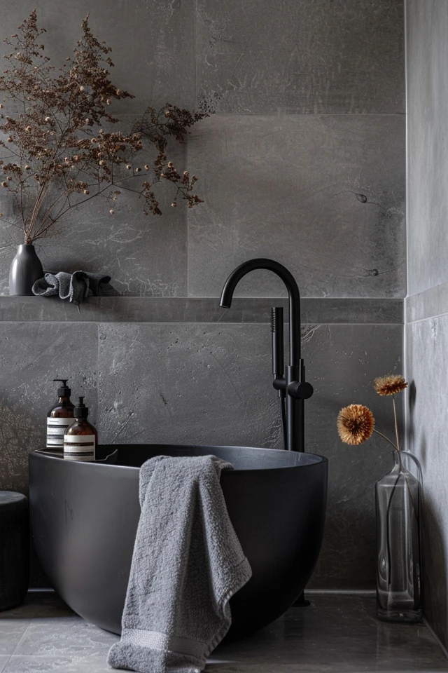 Chic Gray and Black Bathroom Designs & Tips