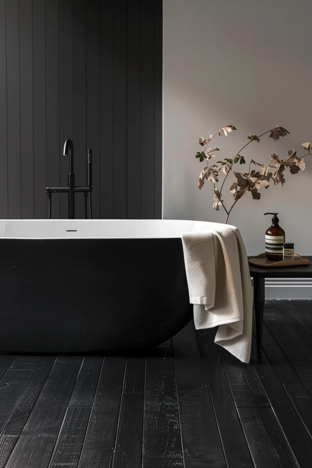 Sleek Black Bathroom Floor Ideas for Chic Homes