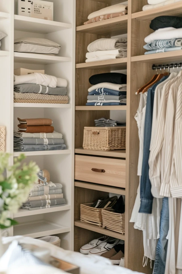 How to Make a Small Closet Look Stylish with Bookshelves