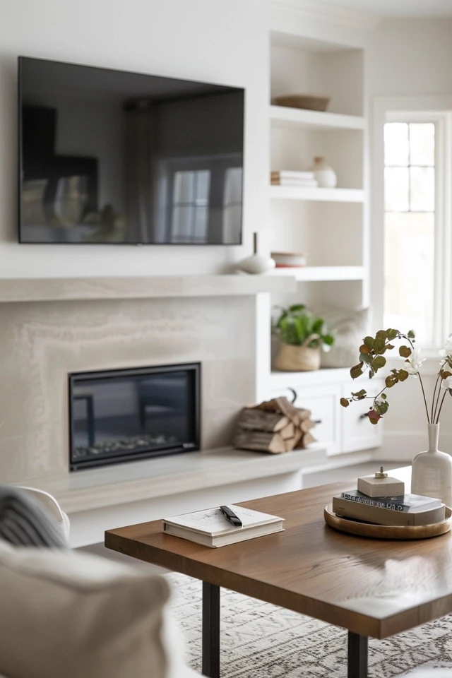 How to Decorate a Mantel with a TV
