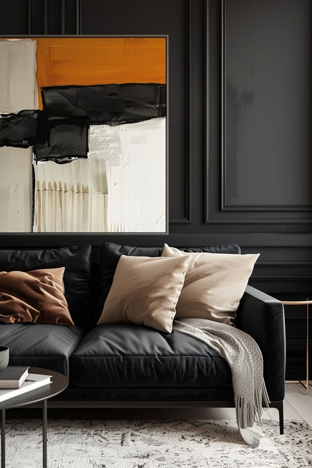 Decorating with a Black Sofa: Colors and Patterns
