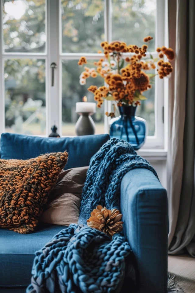 How to Decorate for Fall with Blue