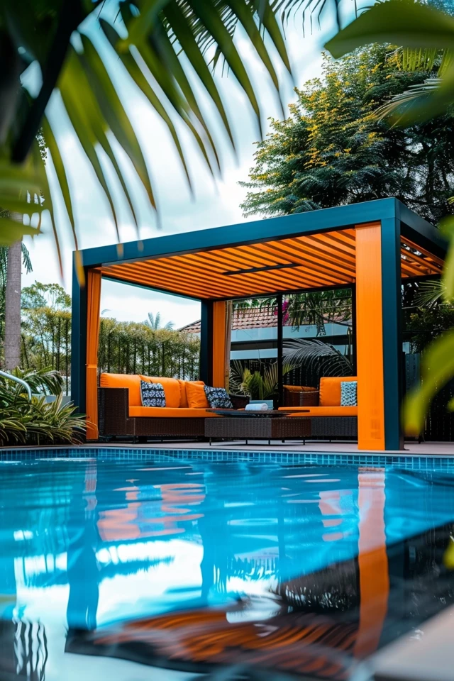 Classic Poolside Gazebo Designs