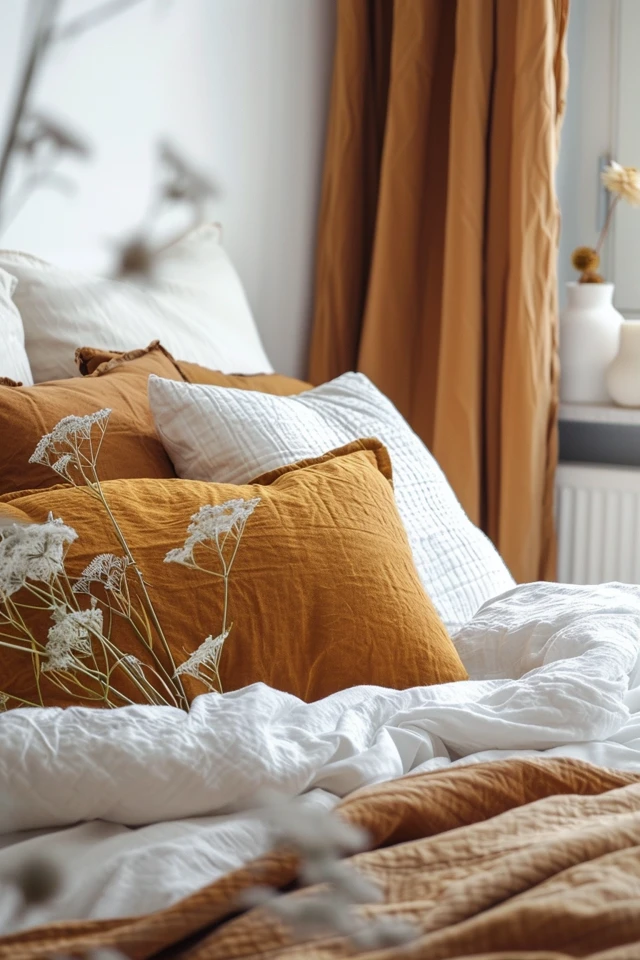 Stylish Brown and White Bedroom Color Schemes