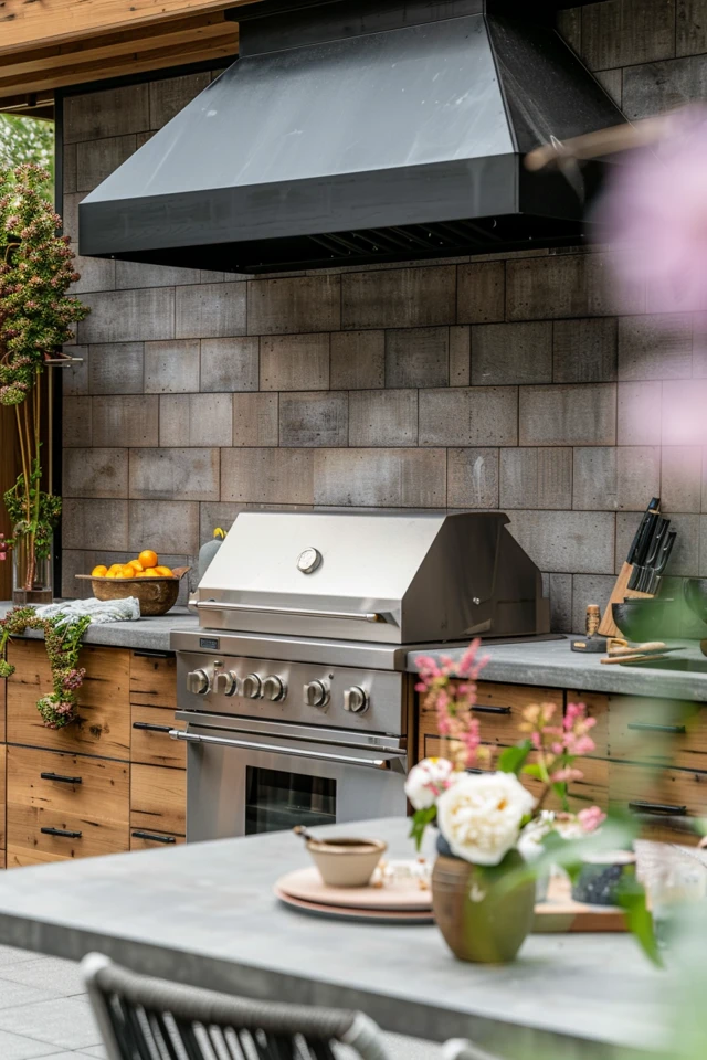 Chic Outdoor Kitchen Backsplash Ideas for Your Patio
