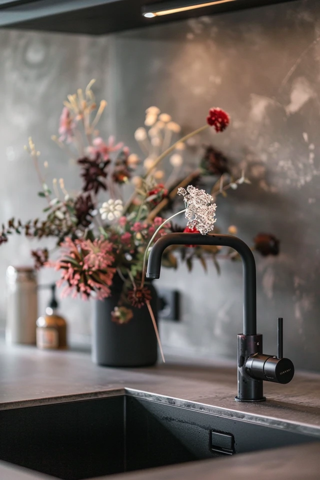 Backsplash Ideas for Black Countertops