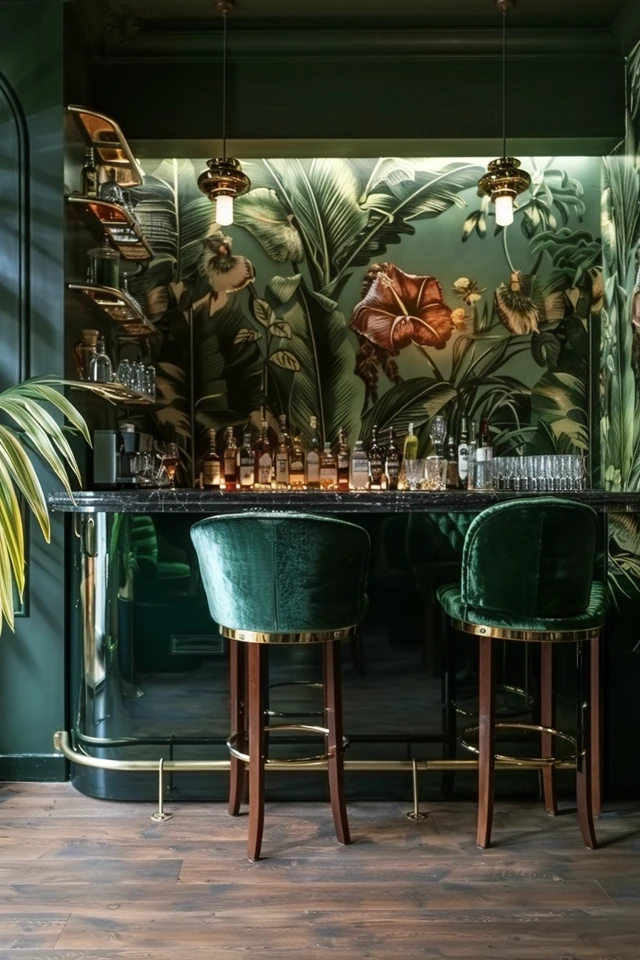 5 Jungle-Inspired Home Bar Designs for an Exotic Look - photo 2
