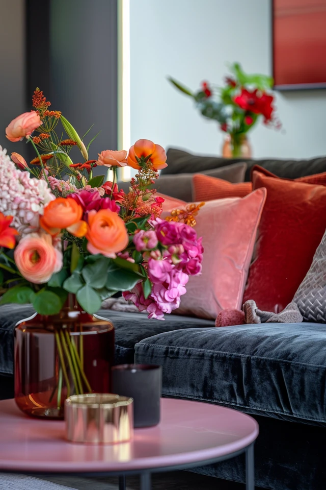 Chic Pink and Black Living Room Decor Tips