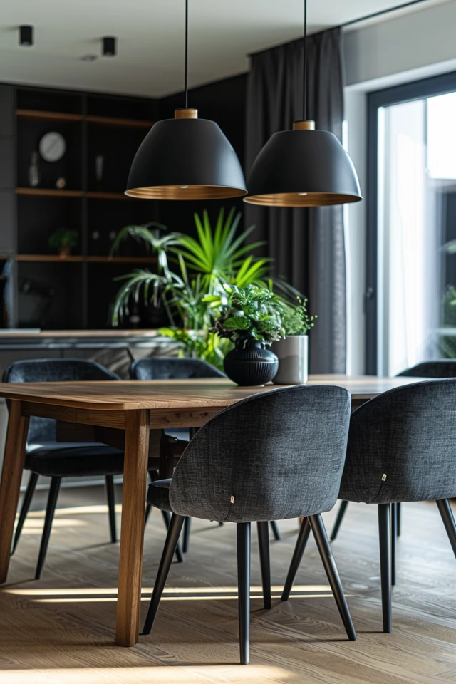 Elegant Dark Wood Floor Dining Room Inspirations