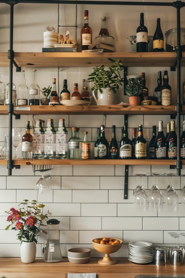 Stylish and Modern Dining Room Shelving Ideas
