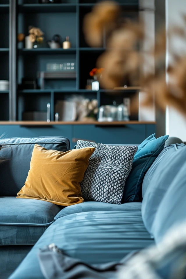 How to Decorate with Blue and Grey
