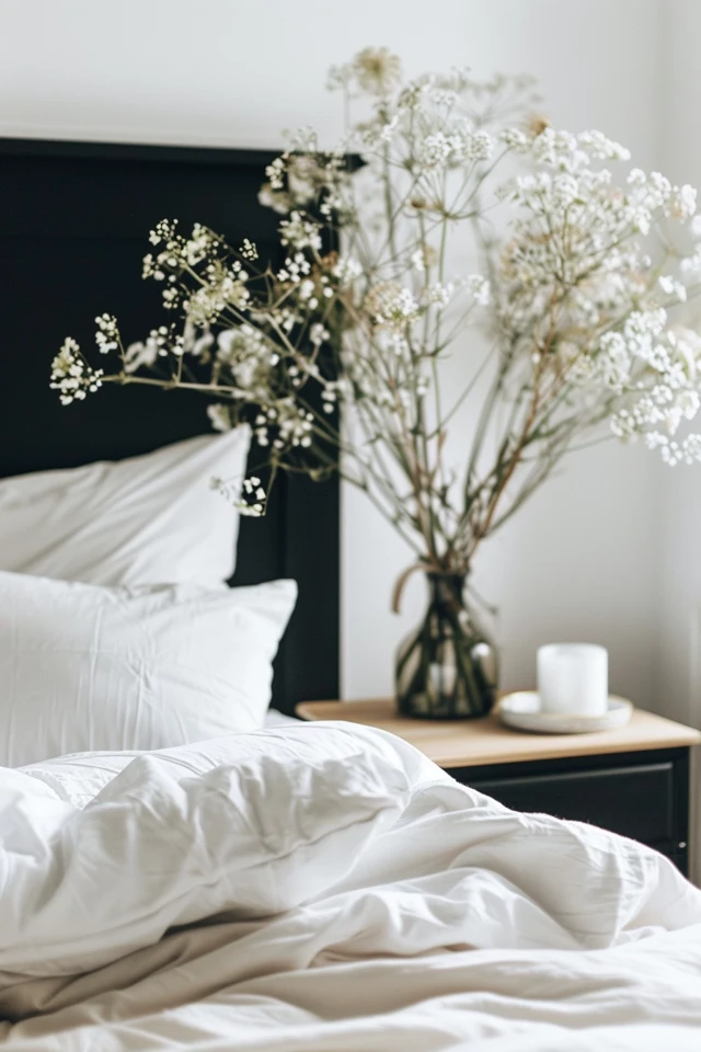 Elegant Black Gold and White Bedroom Inspirations