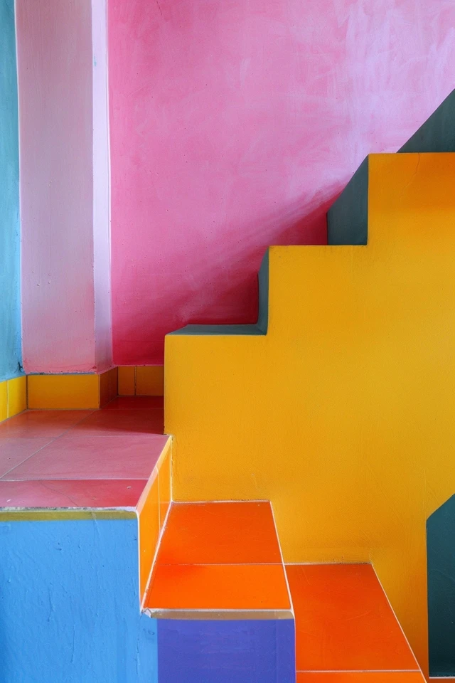 Creative Stairway Wall Painting Ideas for Your Home