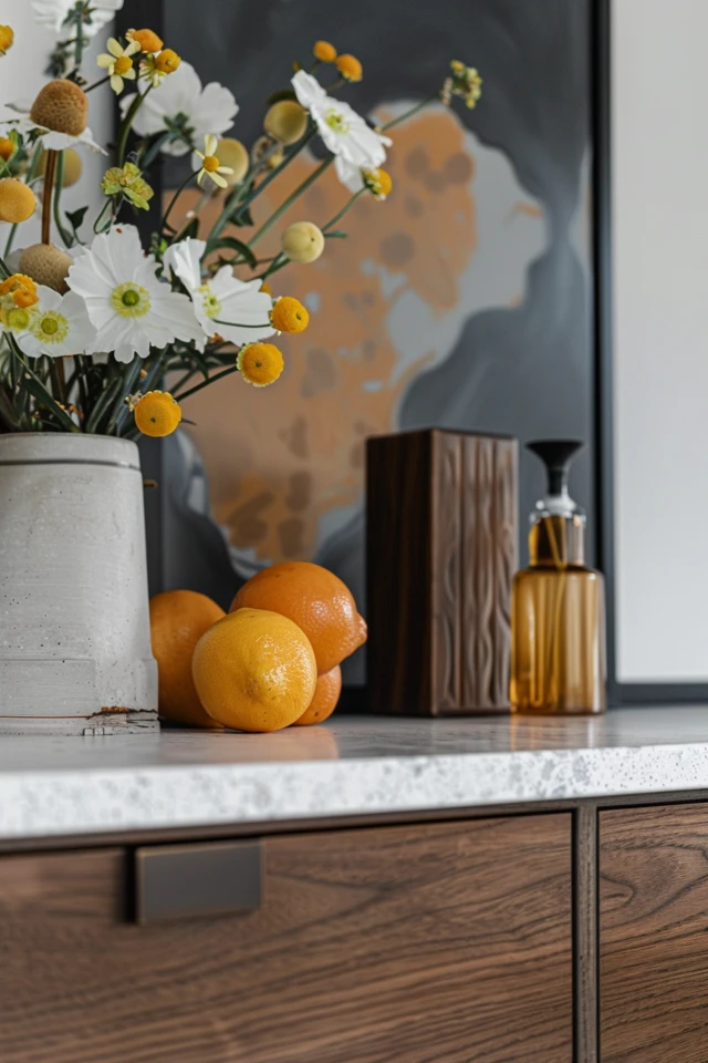 Shelves on Side of Kitchen Cabinet