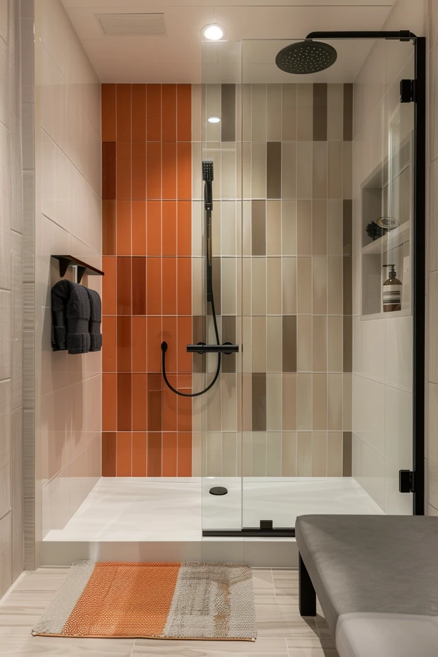 Modern Shower Accent Tiles