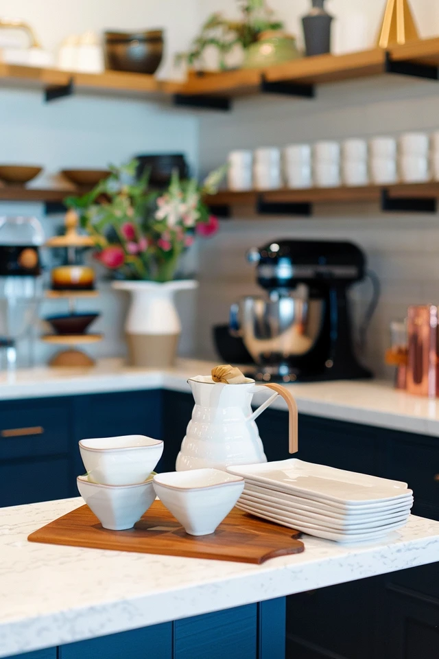 Small Kitchen Coffee Bar Setup