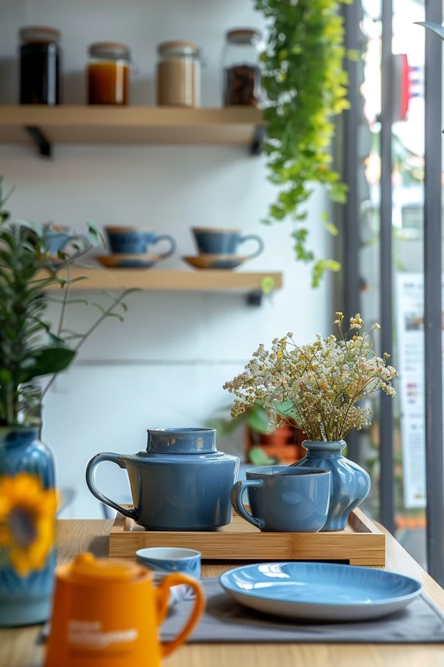Create a Tea Corner with a Mobile Tea Bar Cart for Tea Bar Ideas