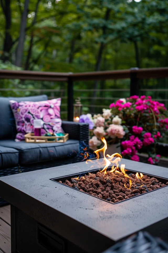 Install a fire pit spark screen