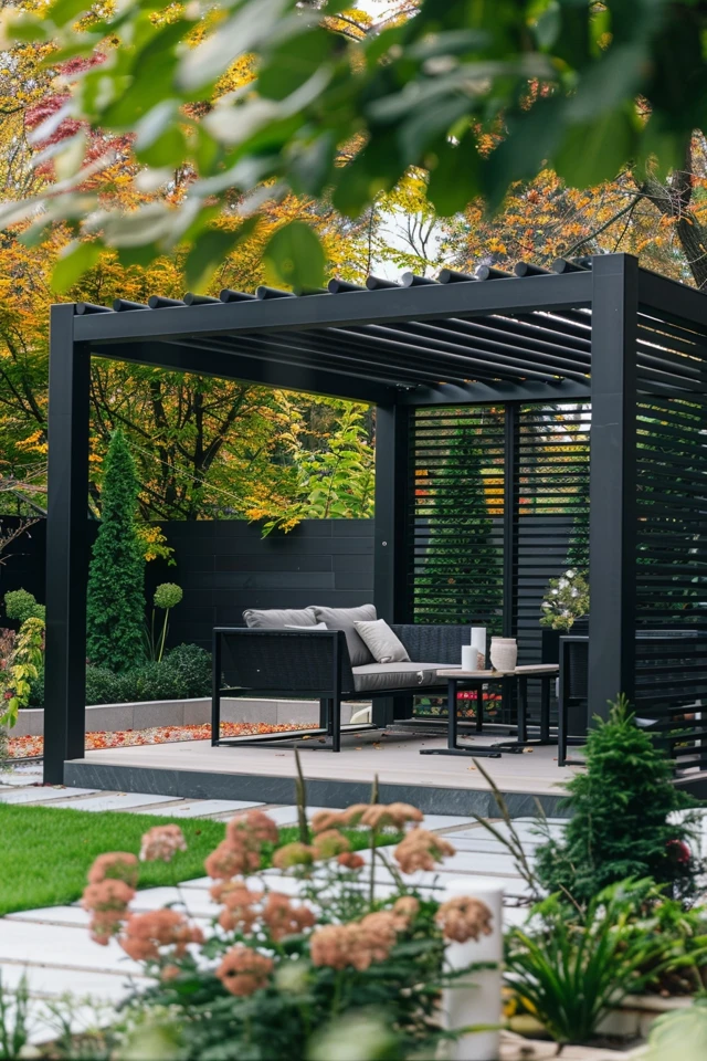 Ideas to Enhance Your Black Pergola