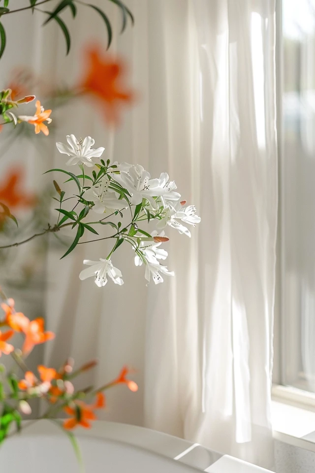 Elegant White Shower Curtain Decor Tips