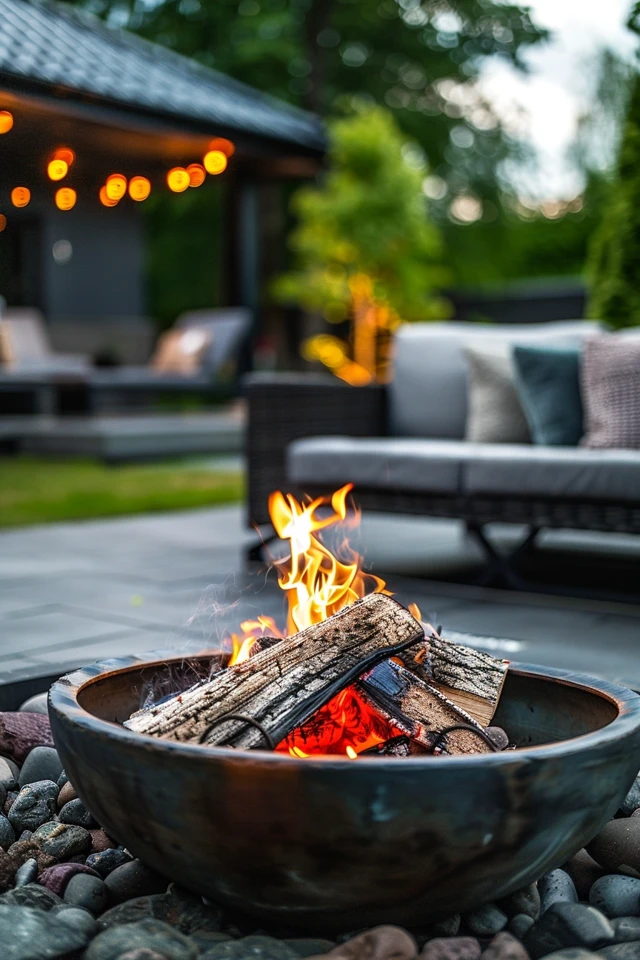 Rustic Fire Pit Ideas for Country Backyards