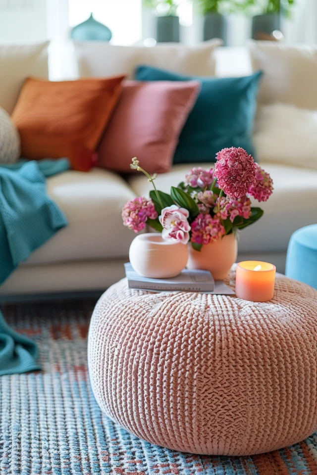 Neutral Pouf Ideas
