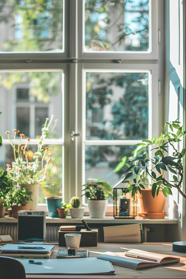 Brighten Your Workspace: Desk in Front of Window Ideas