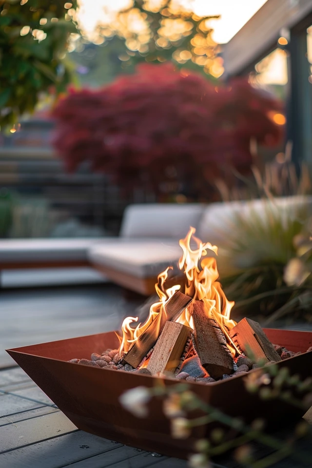 Add a Touch of Elegance with a Split-Level Fire Pit Wall