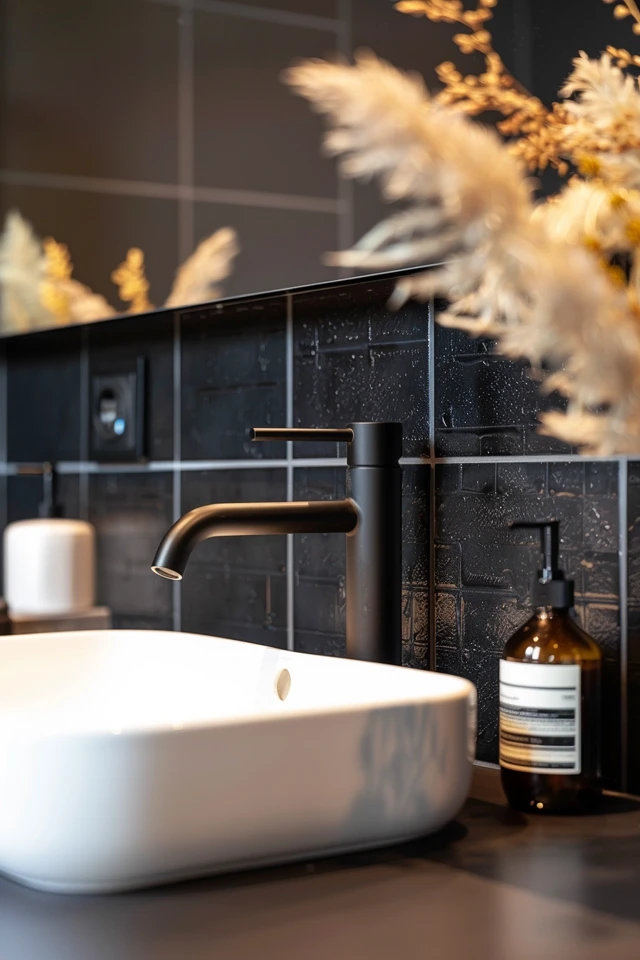 Stylish Black Tile Designs for Your Bathroom